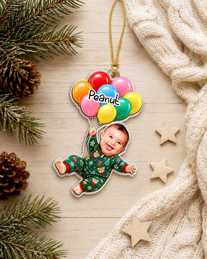 My Little Peanut Baby Personalized Acrylic Ornament