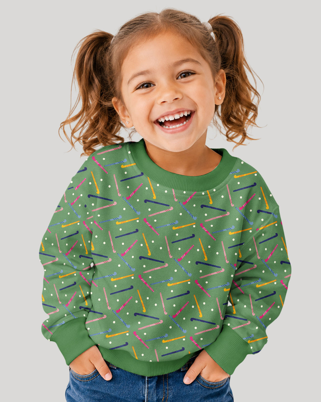Field Hockey Fun Bamboo Crewneck Sweatshirt