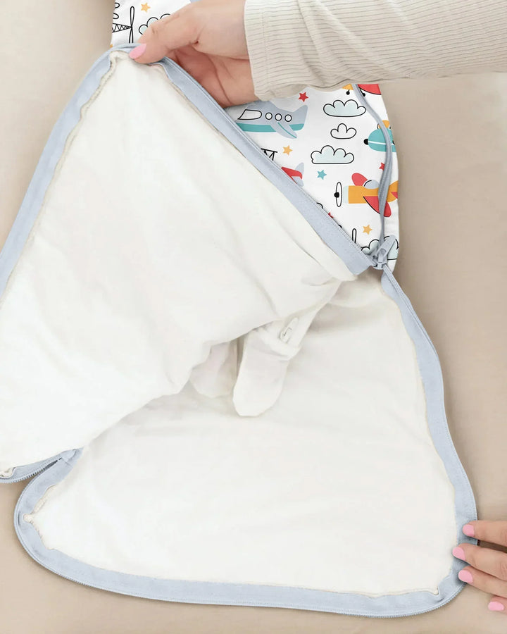 Airplanes and Helicopters Bamboo Sleep Bag