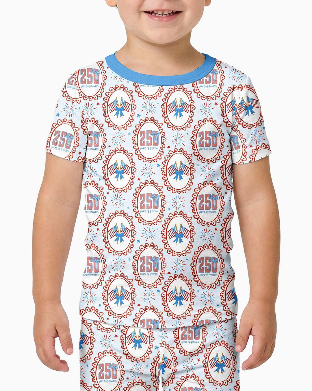 Zweiteiliges, kurzärmliges Pyjama-Set mit Marienkäfern