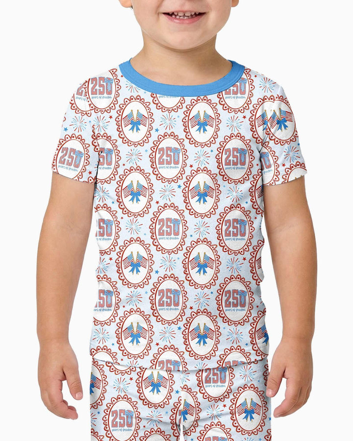 Zweiteiliges, kurzärmliges Pyjama-Set mit Marienkäfern