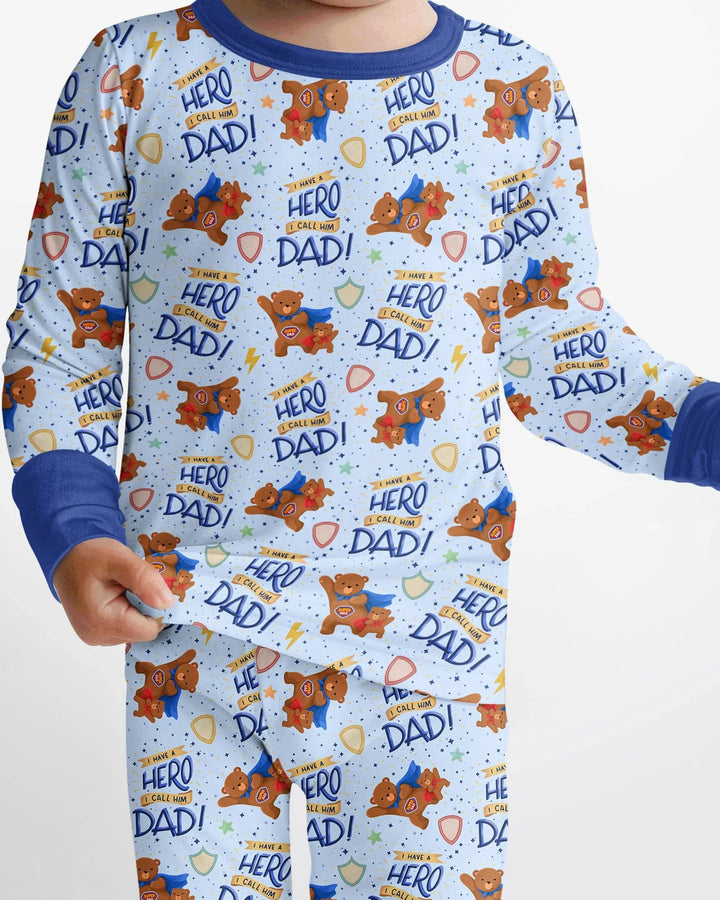Conjunto de pijama de dos piezas de bambú de manga larga