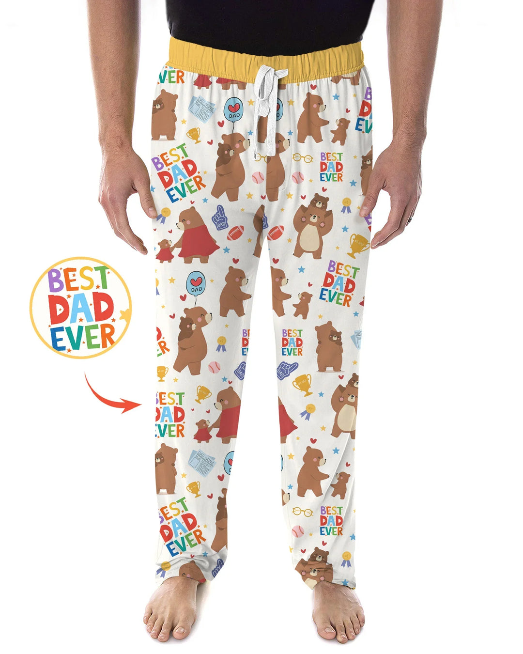 Best Daddy Bear Ever Family Matching Bamboo Men's Pajama Set