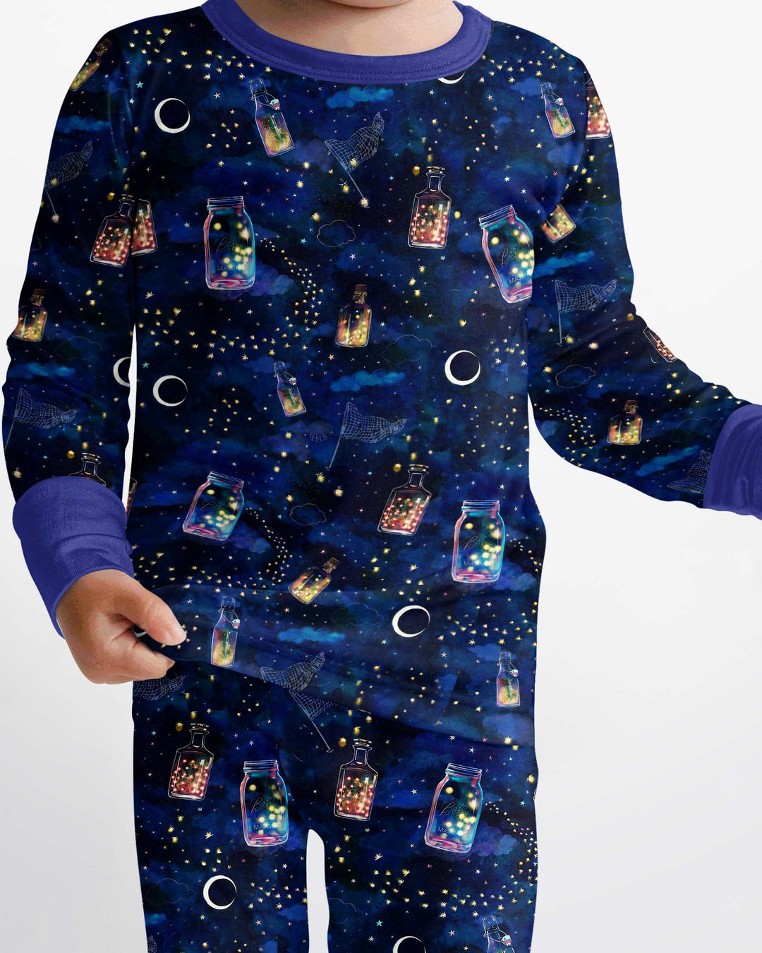 Conjunto de pijama de dos piezas de bambú con mangas largas, plantilla PERSONALIZADA