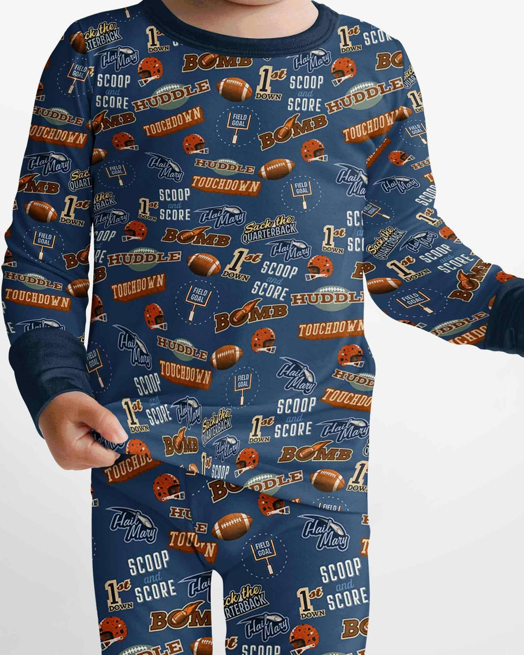 Conjunto de pijama de dos piezas de bambú con mangas largas, plantilla PERSONALIZADA
