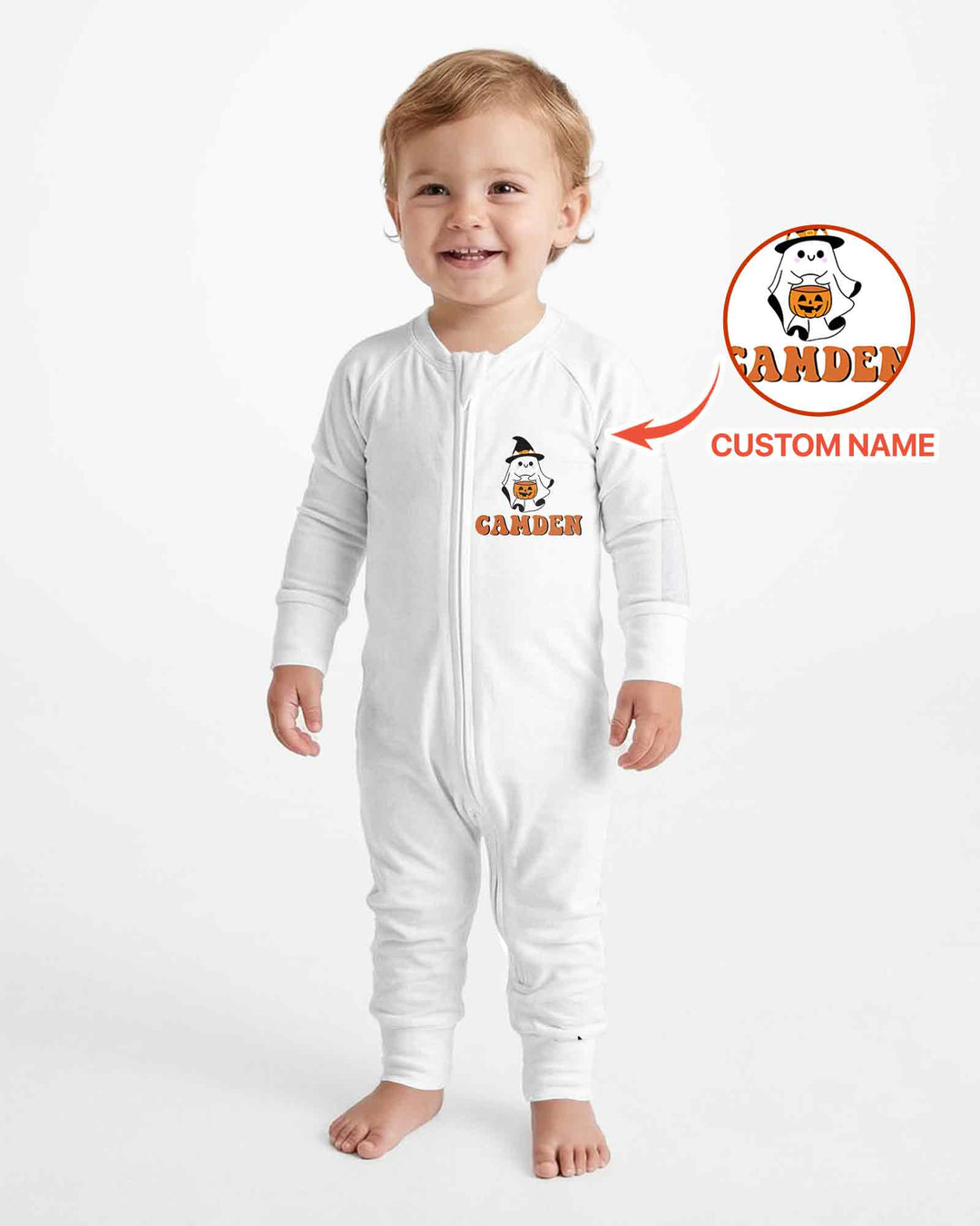 Personalized One Spooky Dude Halloween Birthday Bamboo Convertible Zippy
