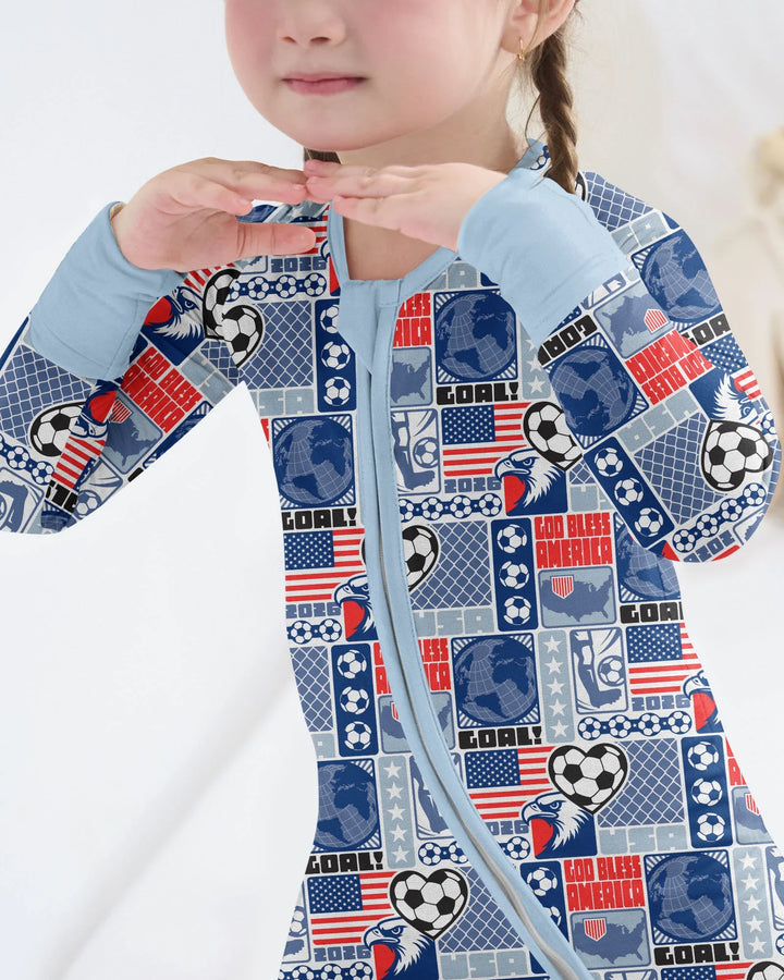 World Soccer God Bless America Bamboo Convertible Zippy