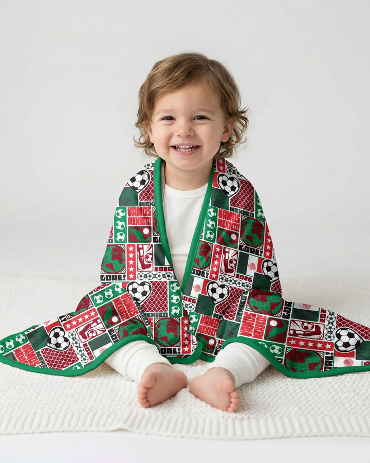 World Soccer Vamos Mexico Bamboo Blanket