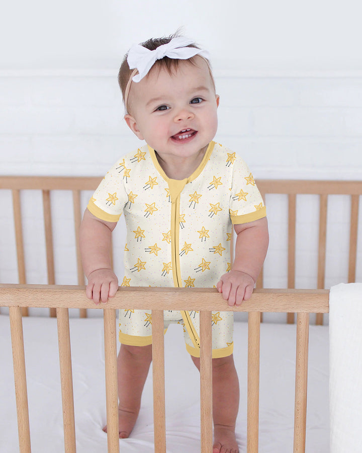 Happy Little Stars Family Matching Bamboo Shorty Zippy