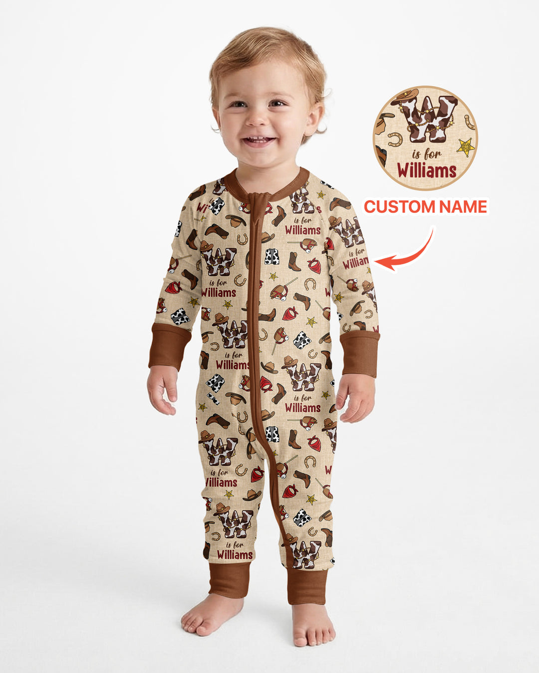 Little Wranglers Custom Name Bamboo Convertible Zippy