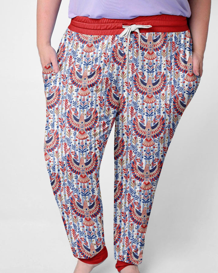 Patriotic Eagle Bamboo Women Pajama Set