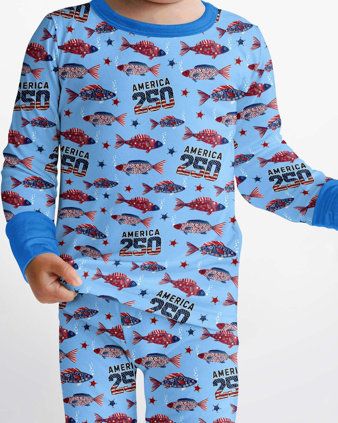 Conjunto de pijama de dos piezas de bambú de manga larga