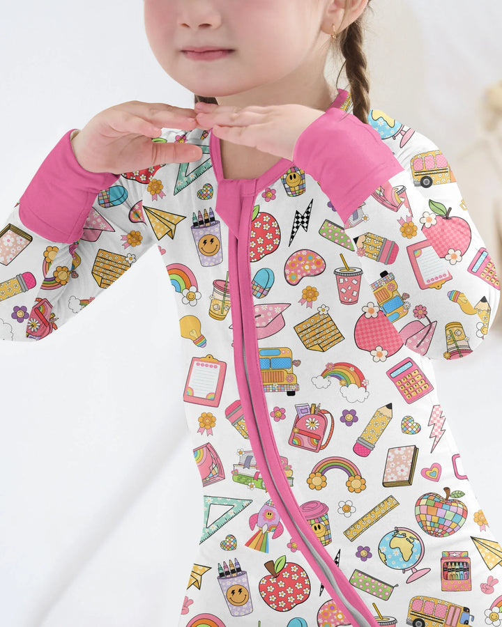 Preppy Back to School Bamboo Convertible Zippy