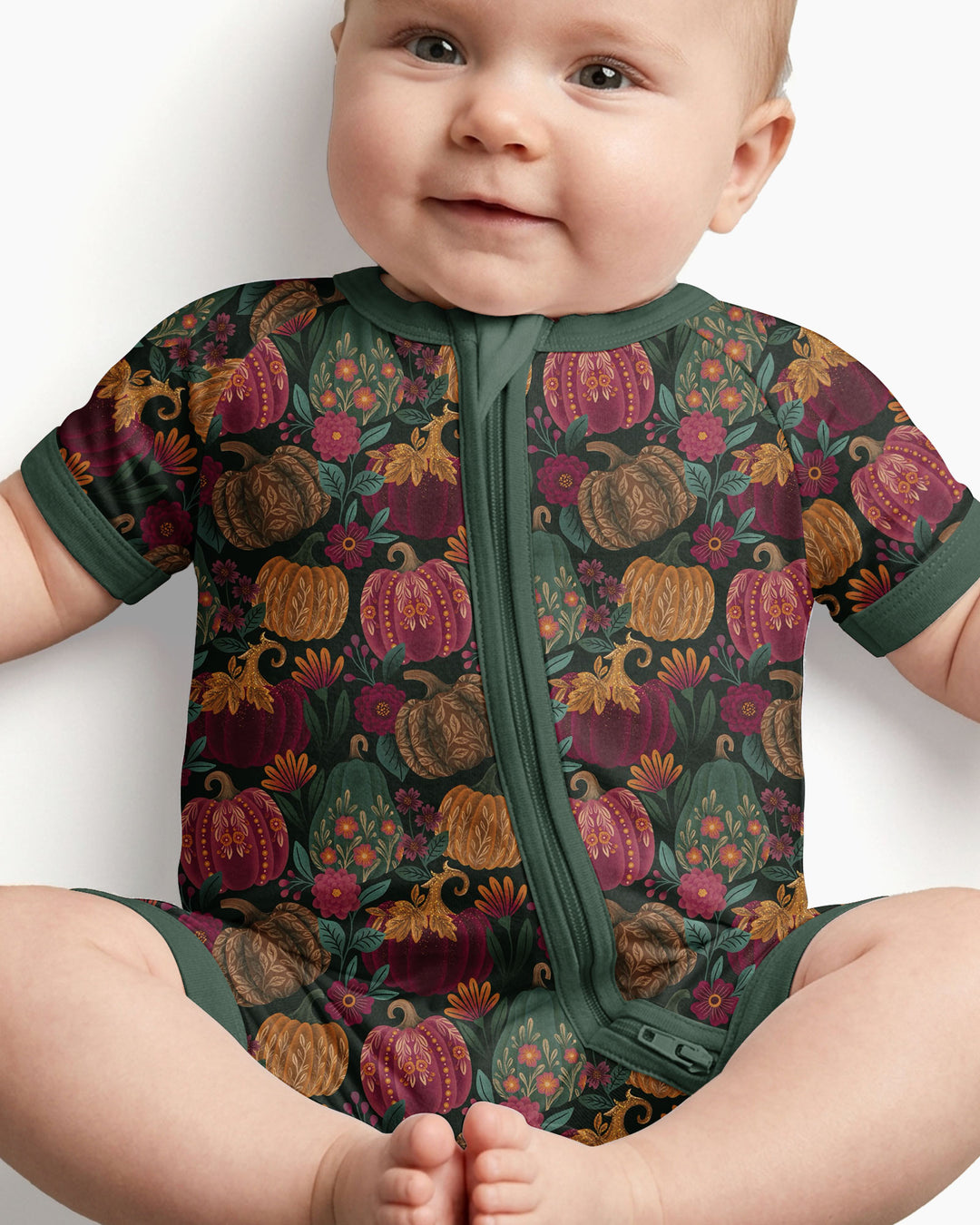 Velvet Pumpkins Bamboo Shorty Zippy