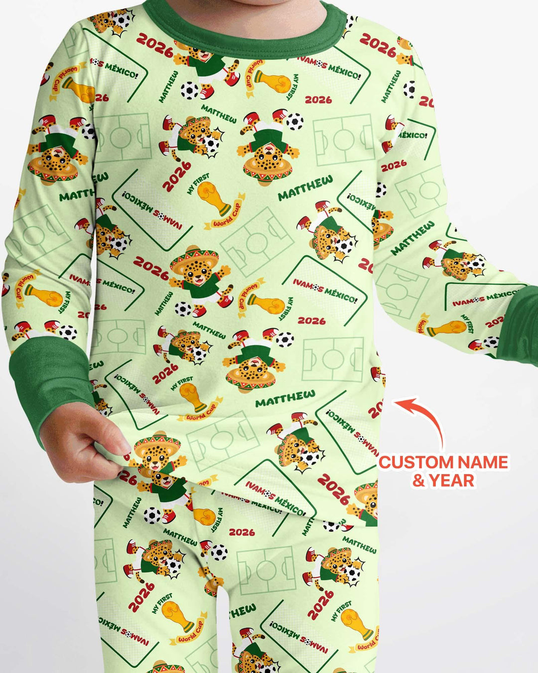 My First World Cup Bamboo Two Piece Long Sleeve Pajama Set