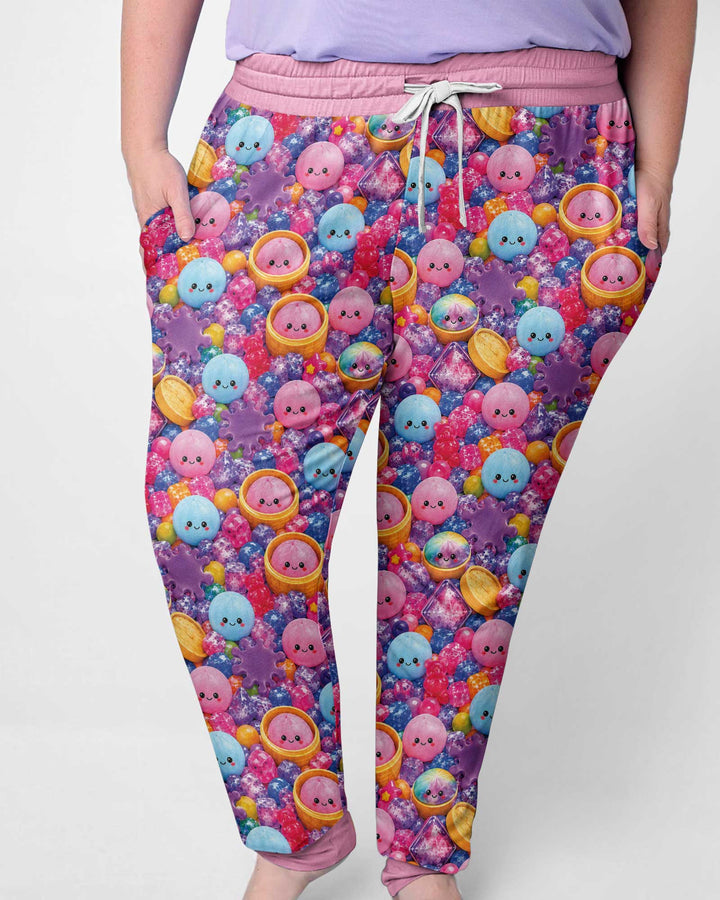 Plantilla de conjunto de pijama de mujer de bambú