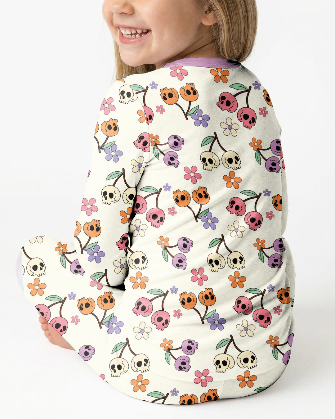 Cherry Boo Bamboo Two Piece Long Sleeve Pajama Set