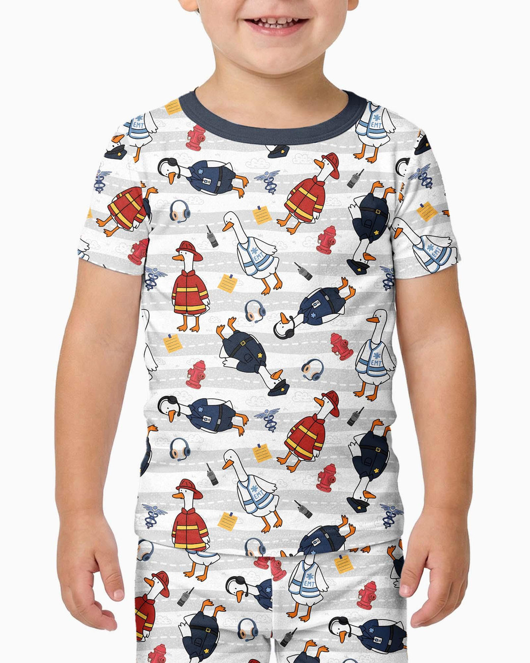 Zweiteiliges, kurzärmliges Pyjama-Set mit Marienkäfern