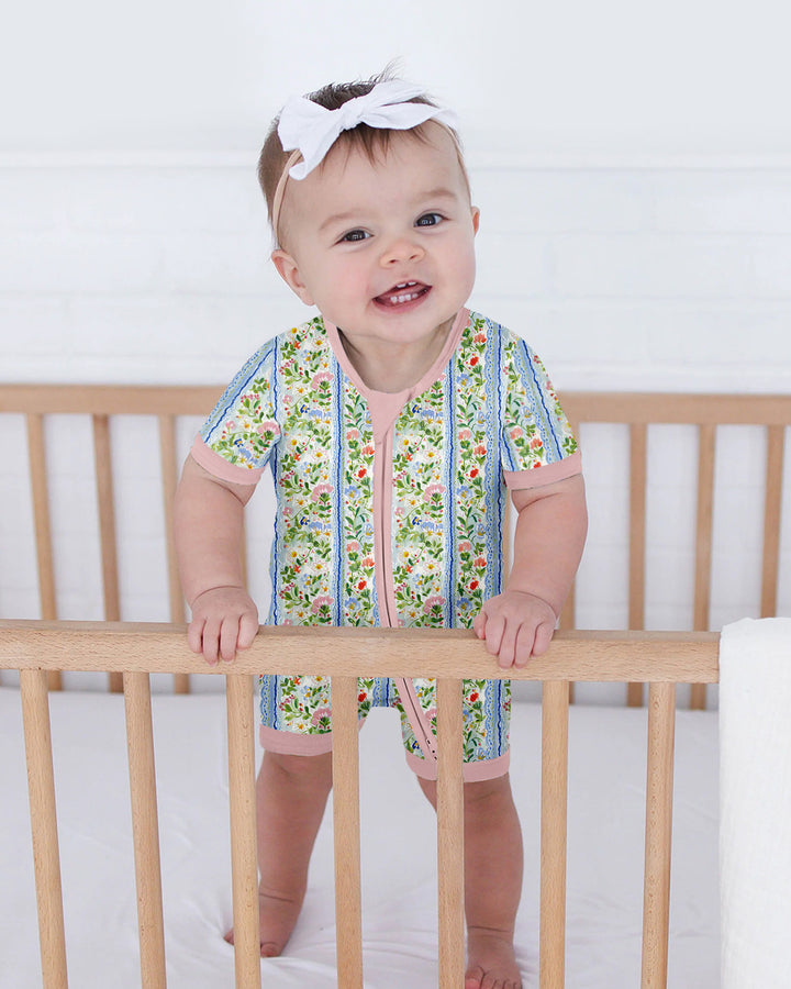 Paste Floral Girl Bamboo Shorty Zippy