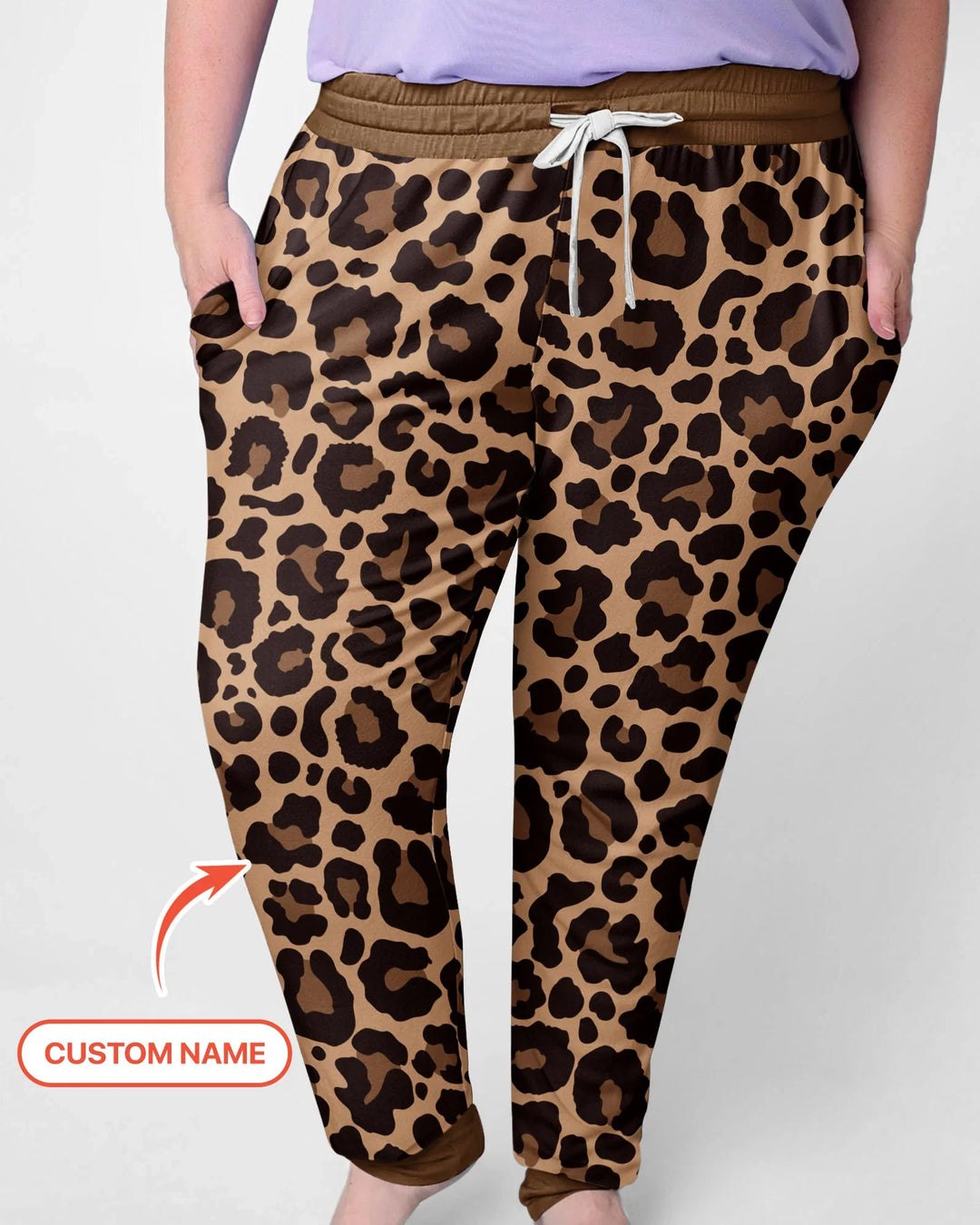 Custom Name School Sweetheart Leopard Bamboo Women Pajama Set