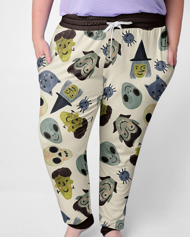 Halloween Face Bamboo Women Pajama Set