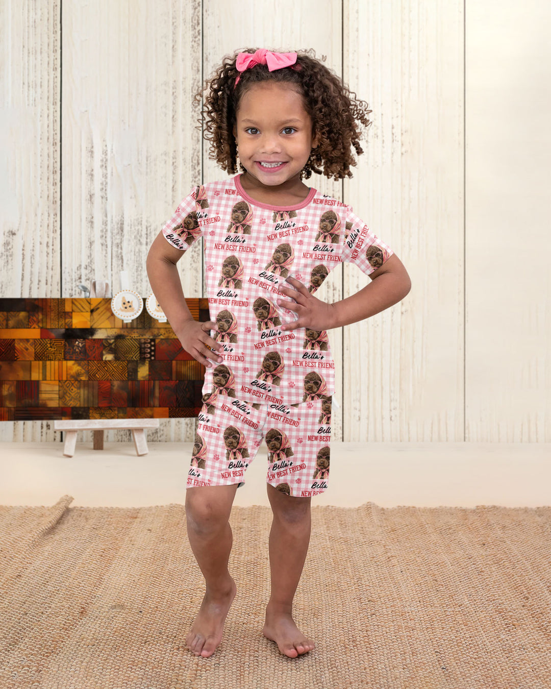 New Best Friend Bamboo Two Piece Short Sleeve Shorts Pajama Set