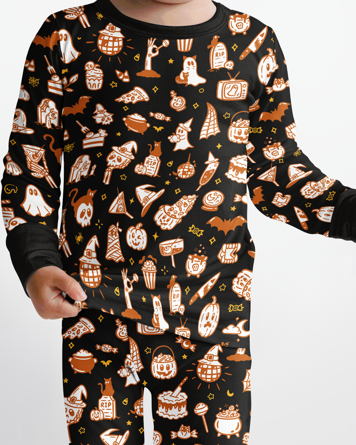 Spooky Season Bamboo Two Piece Long Sleeve Pajama Set