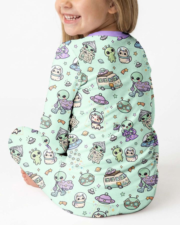 Little Alien Explorer Bamboo Two Piece Long Sleeve Pajama Set