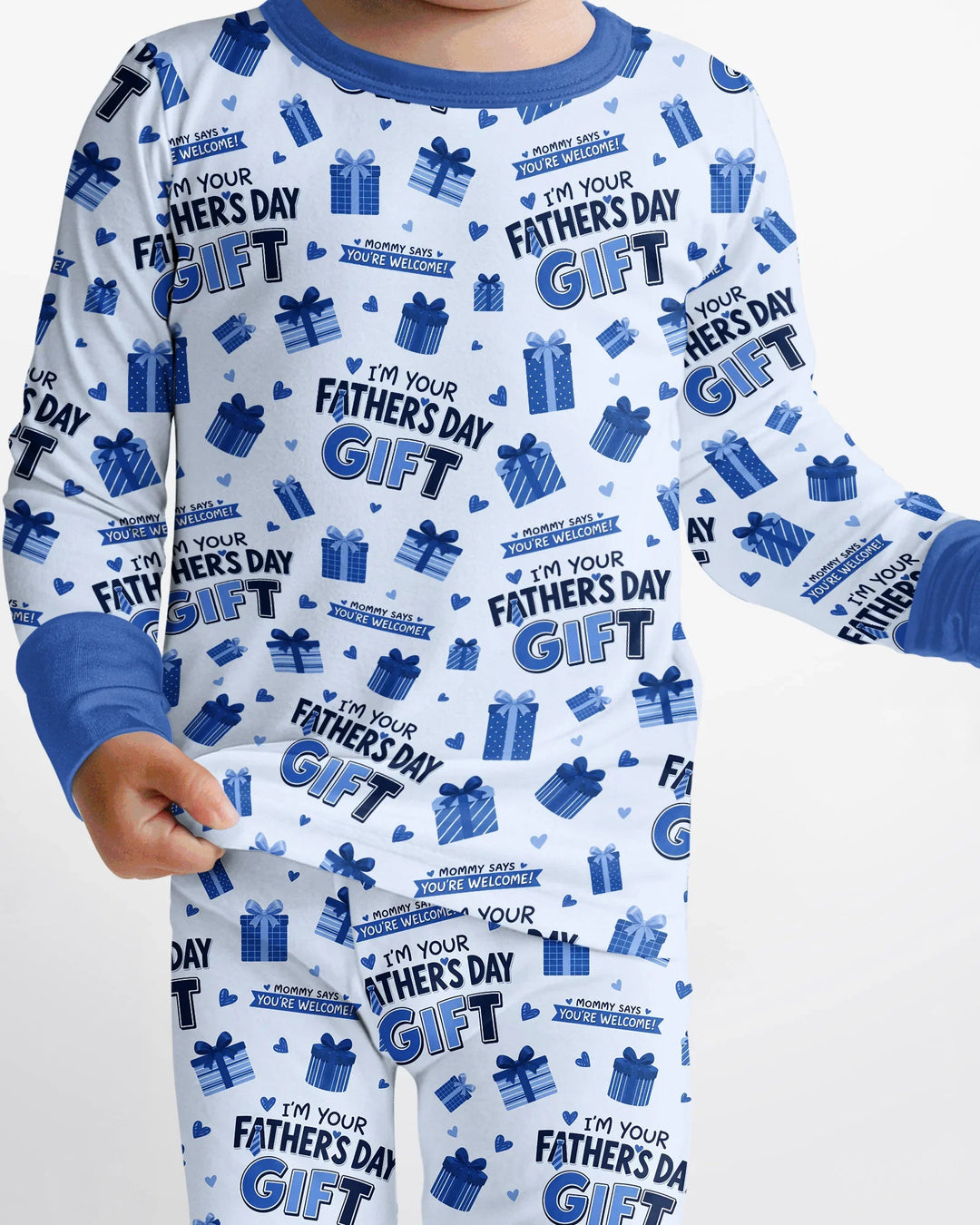 I'm Your Father's Day Gift Bamboo Two Piece Long Sleeve Pajama Set