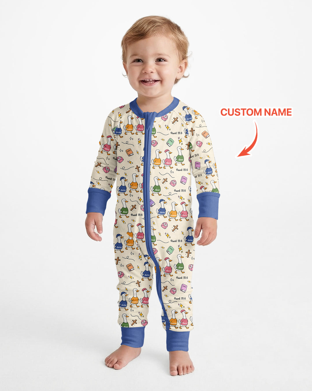 Psalm 23:6 Matching Family Bamboo Convertible Zippy