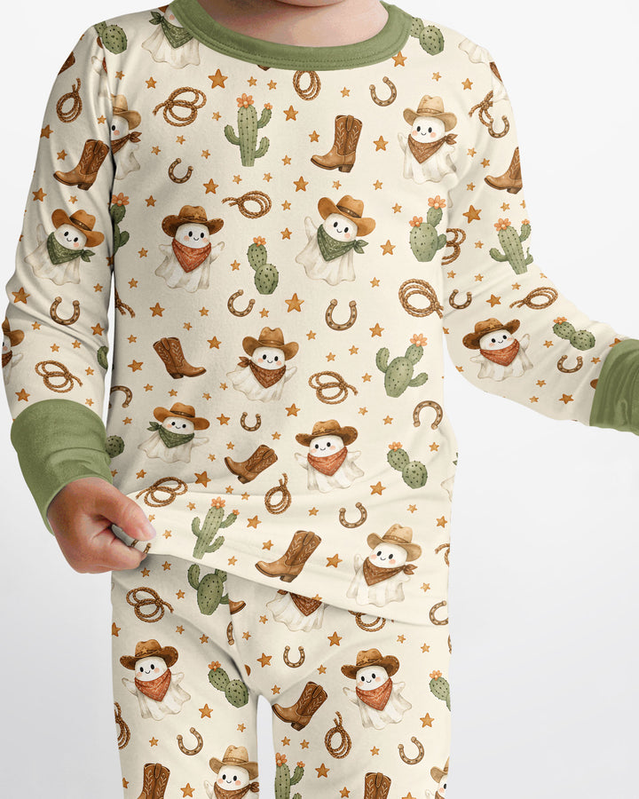 Conjunto de pijama de dos piezas de bambú con mangas largas, plantilla PERSONALIZADA