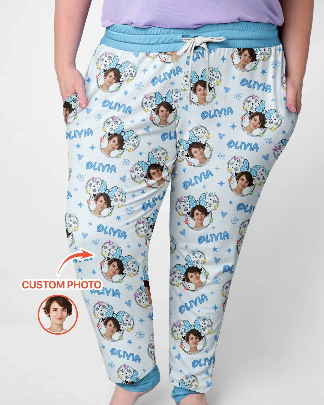 Custom Photo Little Princess Bamboo Women Pajama Set
