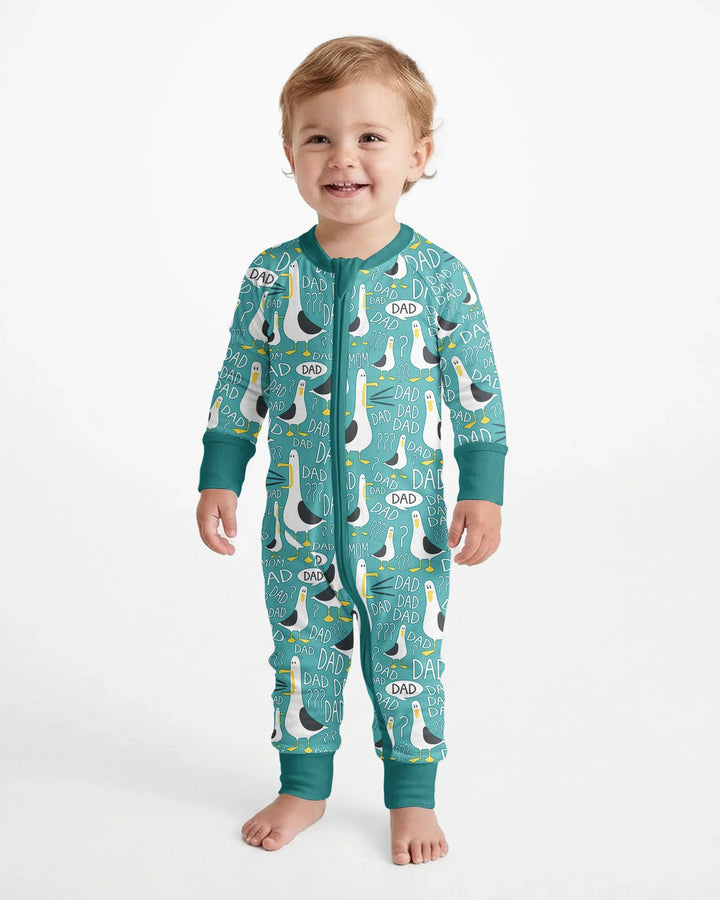 Funny Seagull DAD Bamboo Convertible Zippy