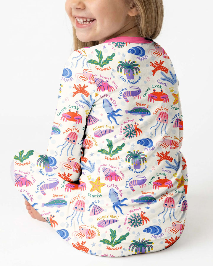 Tide Pool Pals Bamboo Two Piece Long Sleeve Pajama Set