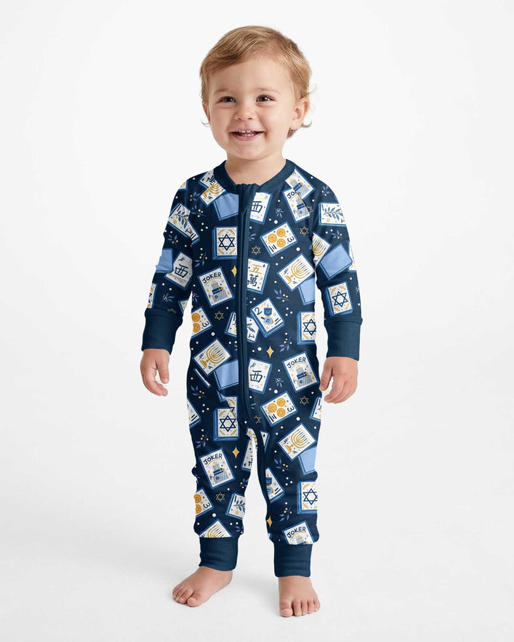 Mahjong Tov Hanukkah Family Matching Bamboo Convertible Zippy