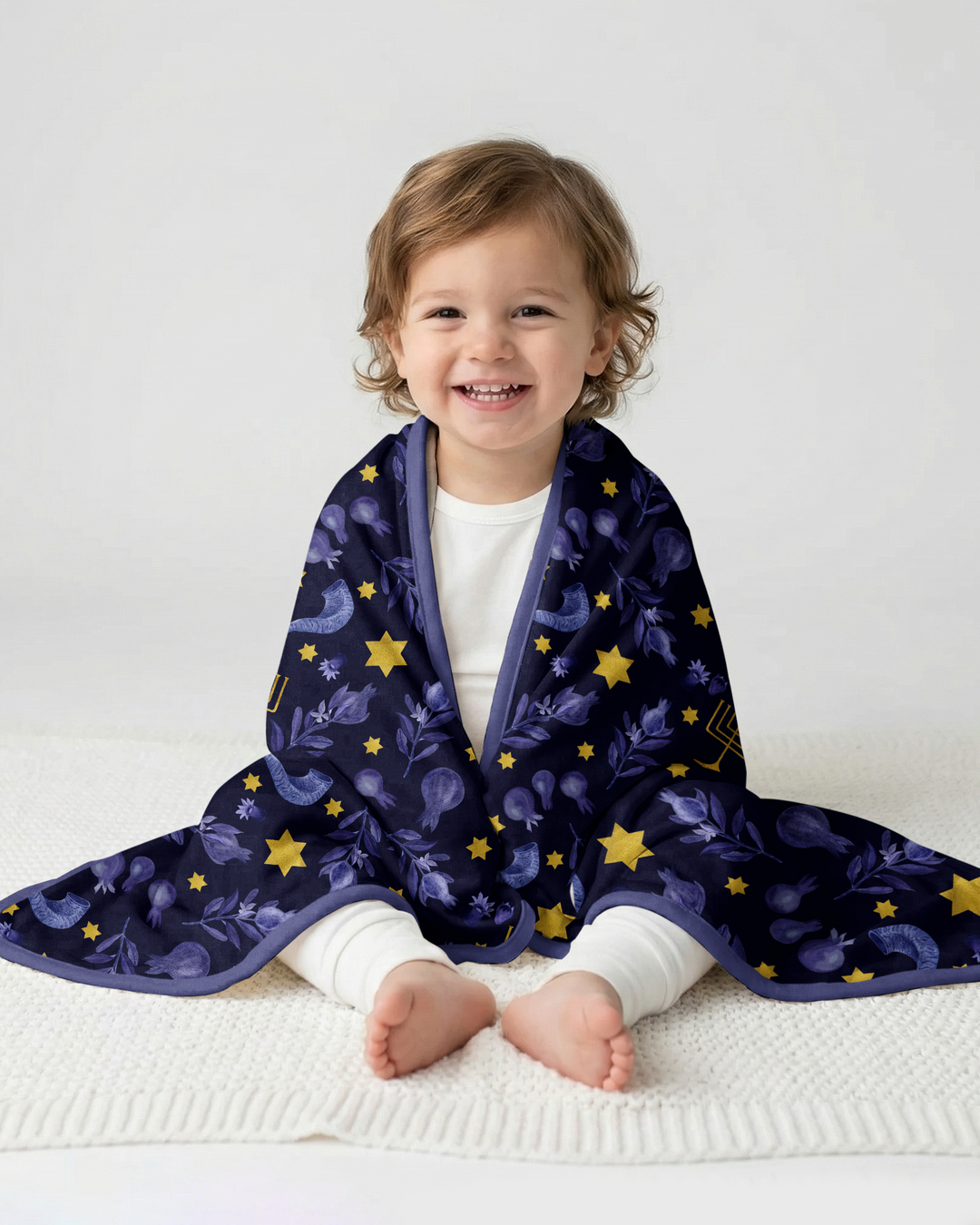 Rosh Hashanah Night Family Matching Bamboo Blanket