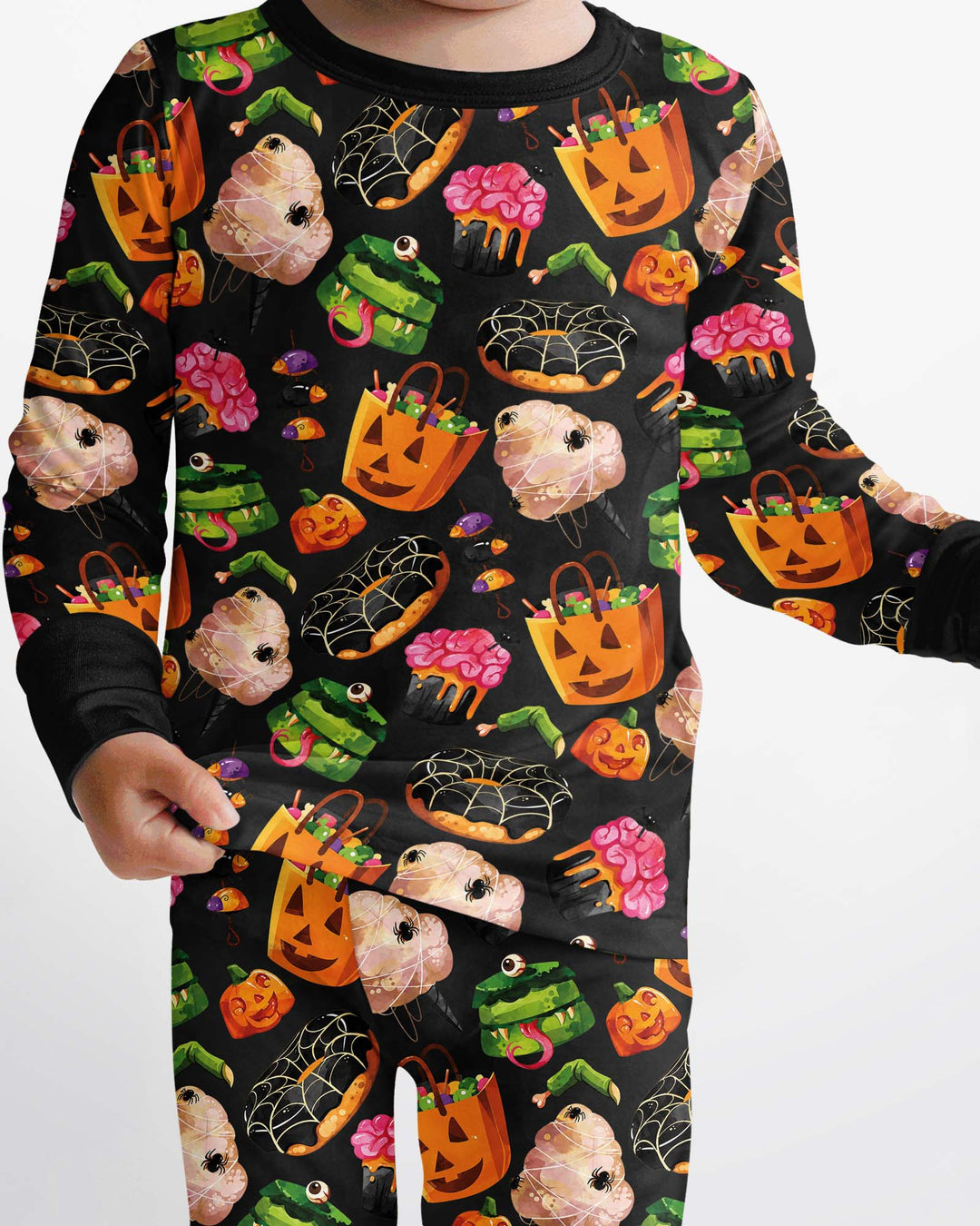 Spooky Snack Shack Bamboo Two Piece Long Sleeve Pajama Set