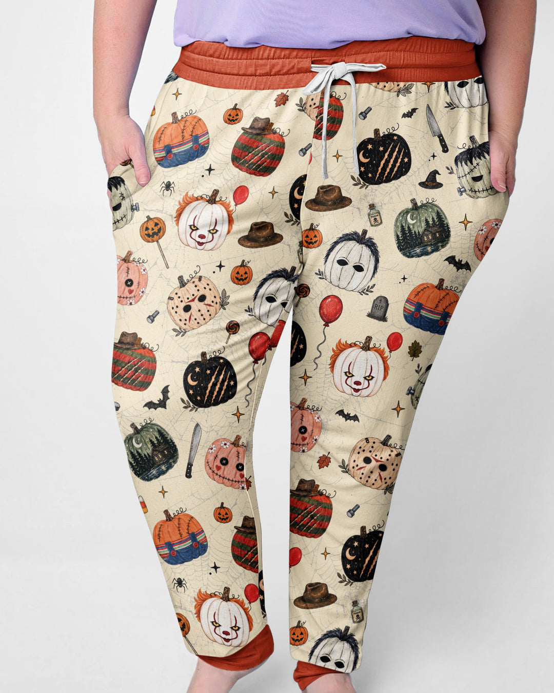 Horror Movie Pumpkins Bamboo Women Pajama Set