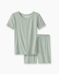 Schlafanzug-Set zweiteilig, kurze Ärmel, kurze Hose, Bambus