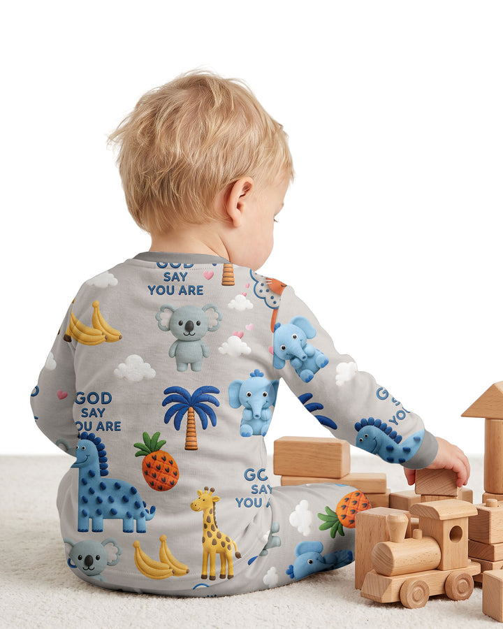 Little Blessings Bamboo Two Piece Long Sleeve Pajama Set