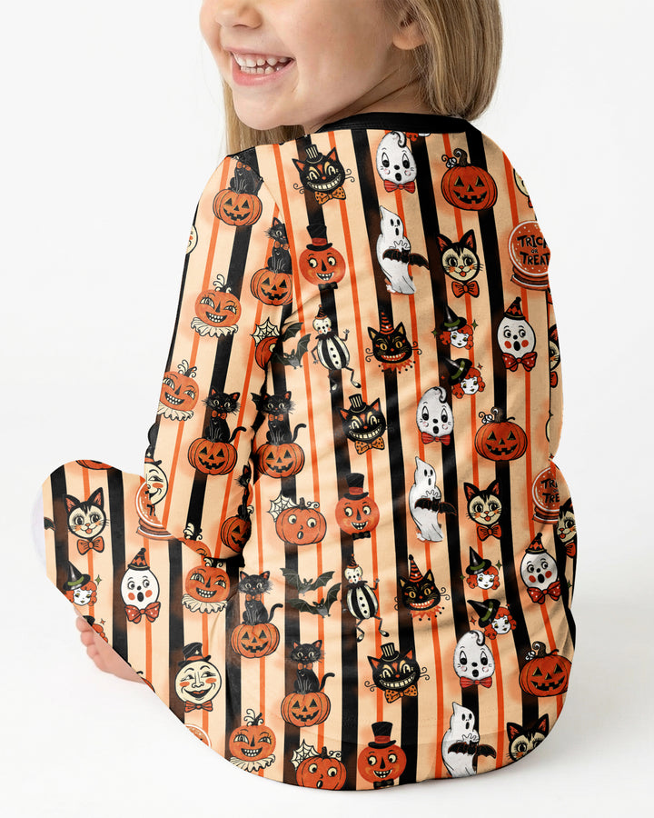 Vintage Halloween Bamboo Two Piece Long Sleeve Pajama Set