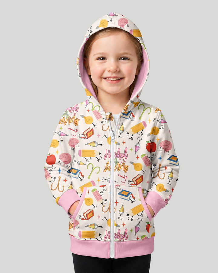 Hooked on Learning Bamboo Zip Hoodie