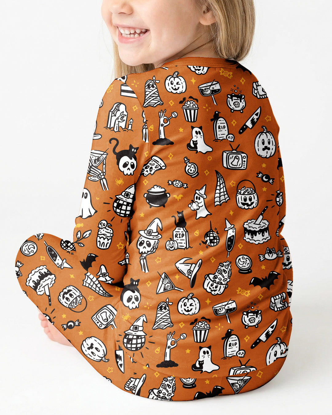 Spooky Season Bamboo Two Piece Long Sleeve Pajama Set
