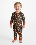 Ghost Pumpkin Harvest Floral Halloween Bamboo Convertible Zippy
