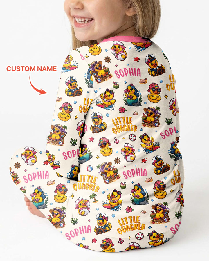 Little Quacker Bamboo Two Piece Long Sleeve Pajama Set