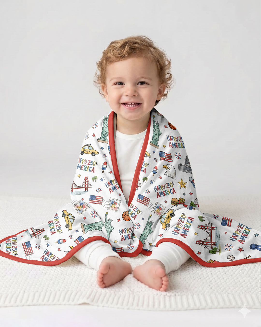 America 250 Celebration Bamboo Blanket