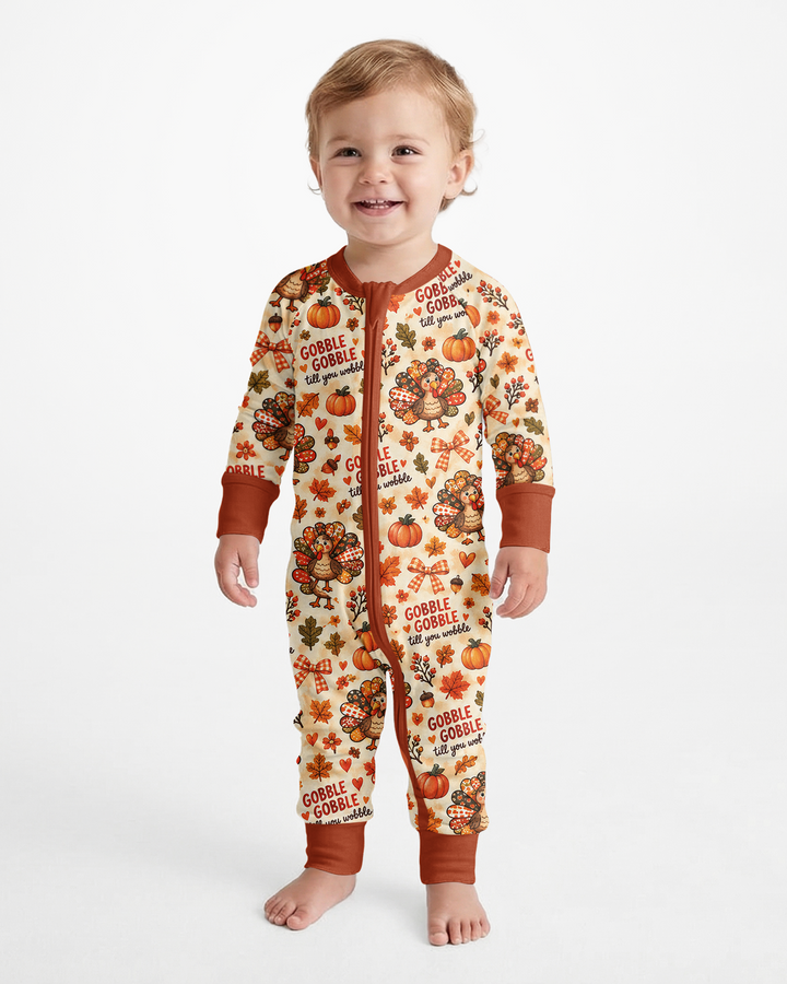 Gobble Gobble Till You Wobble Bamboo Convertible Zippy