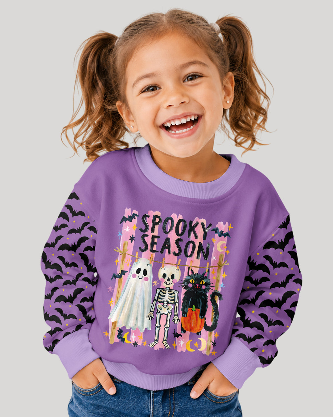 Sweatshirt mit Rundhalsausschnitt aus Bambusfaser