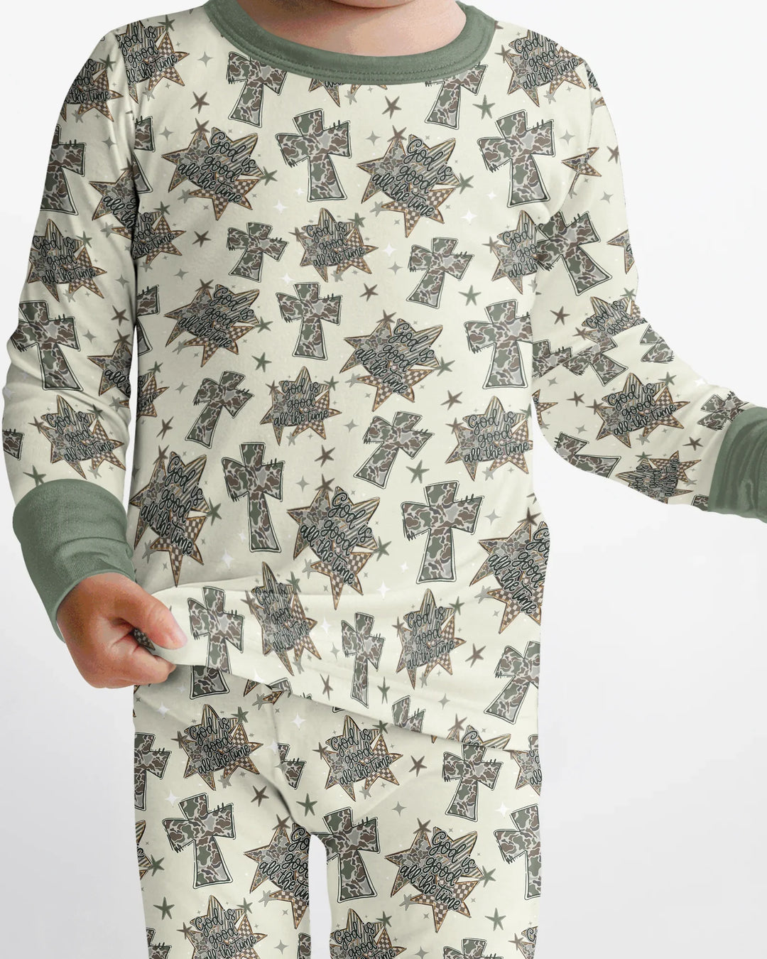 Conjunto de pijama de dos piezas de bambú con mangas largas, plantilla PERSONALIZADA