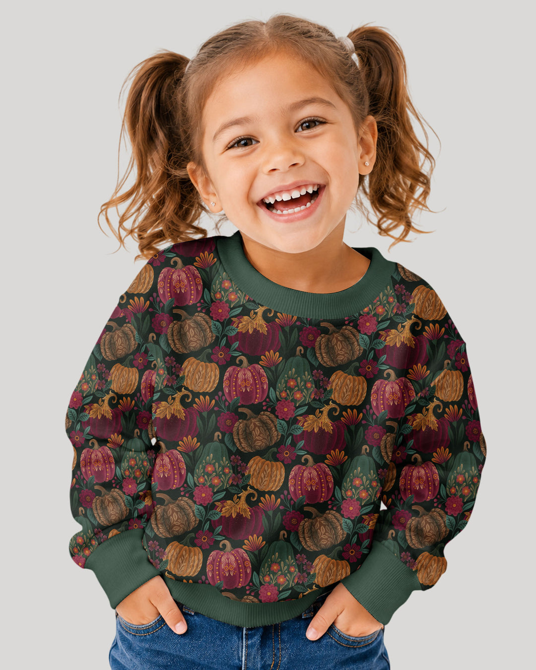 Velvet Pumpkins Bamboo Crewneck Sweatshirt